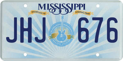 MS license plate JHJ676