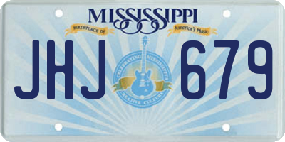 MS license plate JHJ679
