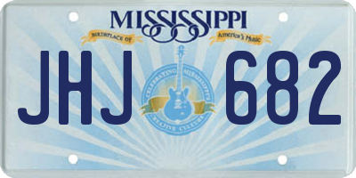 MS license plate JHJ682