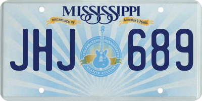 MS license plate JHJ689