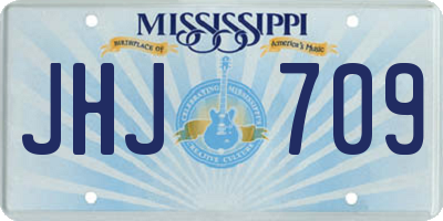 MS license plate JHJ709