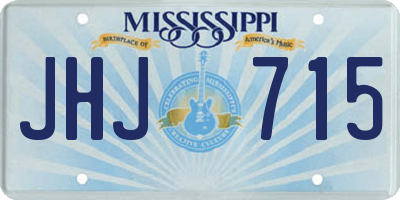 MS license plate JHJ715