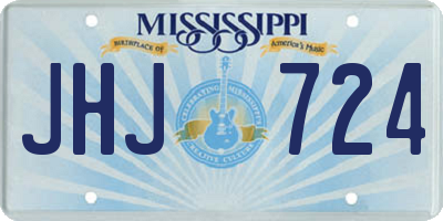 MS license plate JHJ724