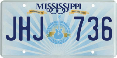 MS license plate JHJ736