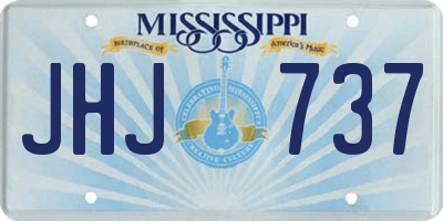 MS license plate JHJ737