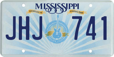 MS license plate JHJ741