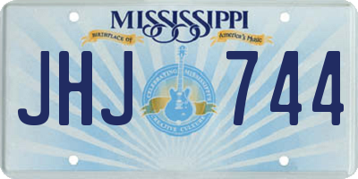MS license plate JHJ744