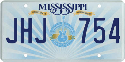 MS license plate JHJ754