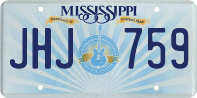 MS license plate JHJ759