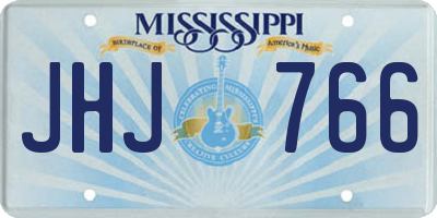 MS license plate JHJ766