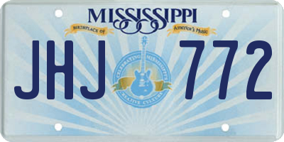MS license plate JHJ772