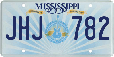 MS license plate JHJ782