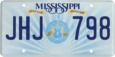 MS license plate JHJ798