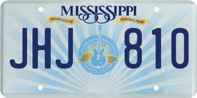 MS license plate JHJ810
