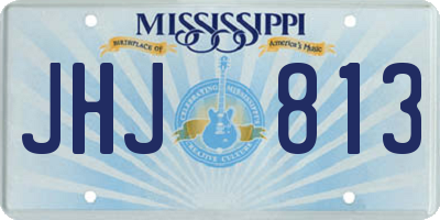 MS license plate JHJ813