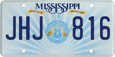 MS license plate JHJ816