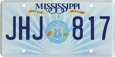 MS license plate JHJ817