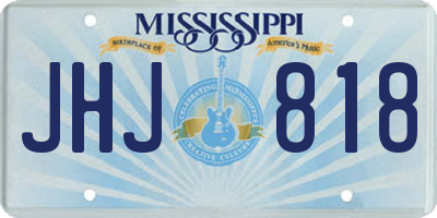 MS license plate JHJ818