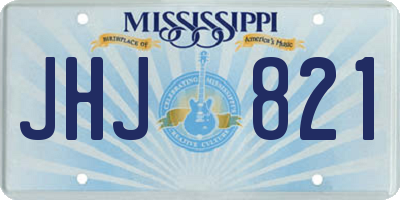 MS license plate JHJ821
