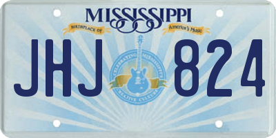 MS license plate JHJ824