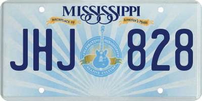 MS license plate JHJ828