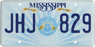 MS license plate JHJ829