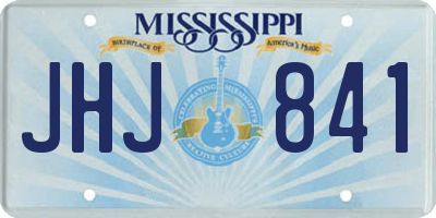 MS license plate JHJ841
