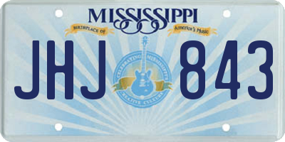 MS license plate JHJ843