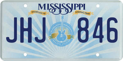 MS license plate JHJ846