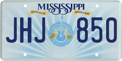 MS license plate JHJ850