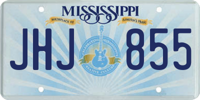 MS license plate JHJ855