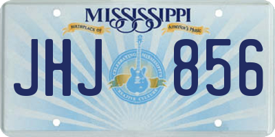MS license plate JHJ856