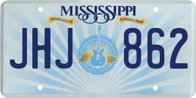 MS license plate JHJ862