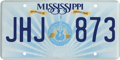 MS license plate JHJ873