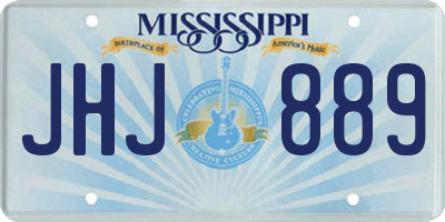 MS license plate JHJ889