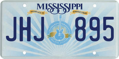 MS license plate JHJ895