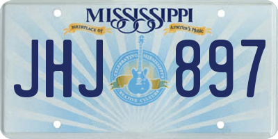 MS license plate JHJ897
