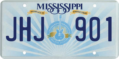 MS license plate JHJ901