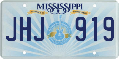 MS license plate JHJ919