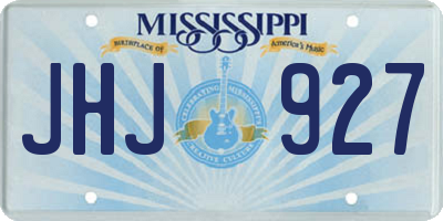 MS license plate JHJ927
