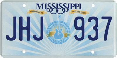 MS license plate JHJ937