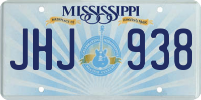 MS license plate JHJ938