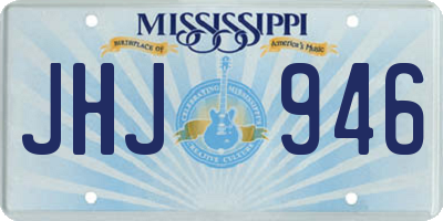 MS license plate JHJ946