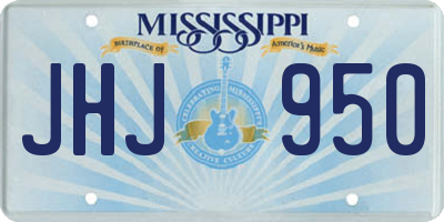 MS license plate JHJ950