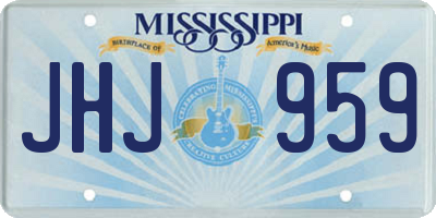 MS license plate JHJ959