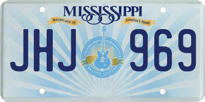 MS license plate JHJ969
