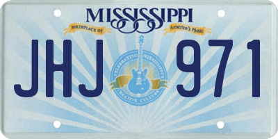 MS license plate JHJ971
