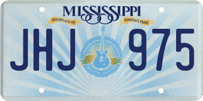 MS license plate JHJ975