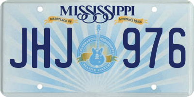 MS license plate JHJ976