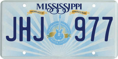 MS license plate JHJ977